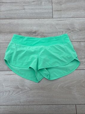 lululemon athletica Mint Green Running Shorts